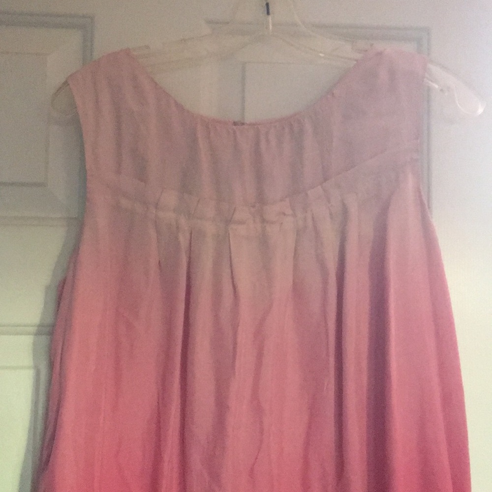 Context 100% silk ombre colored dress